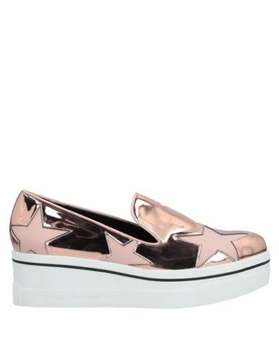 Shop Stella Mccartney Sneakers In Copper