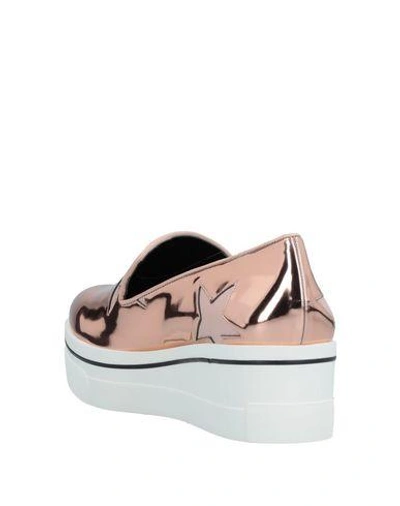 Shop Stella Mccartney Sneakers In Copper