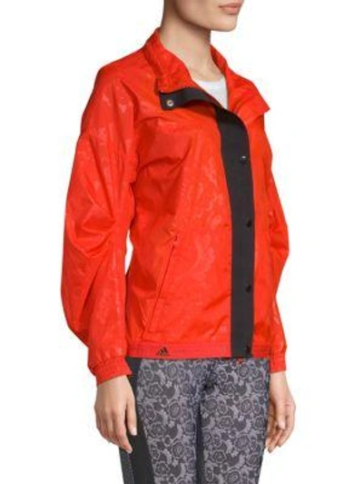 Shop Adidas By Stella Mccartney Run Wind Jacket In Core Red