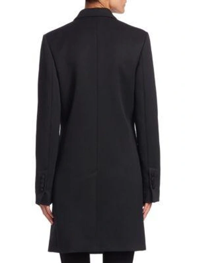 Shop Helmut Lang Wool-blend Boyfriend Blazer Coat In Black