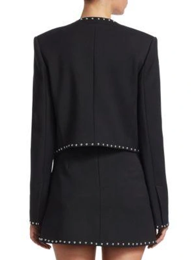 Shop Helmut Lang Studded Suit Jacket In Black