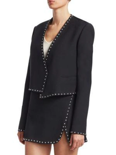 Shop Helmut Lang Studded Suit Jacket In Black
