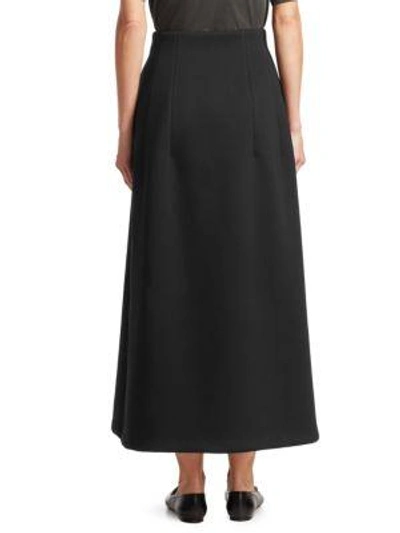 Shop The Row Lantely Long Pleated A-midi Skirt In Black