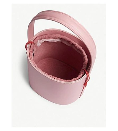 Shop Staud Ladies Pink Bissett Leather Bucket Bag