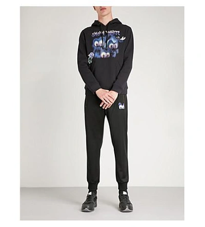 Shop Coach Dark Disney Sleepy Cotton-jersey Hoody In Black