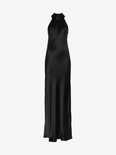 Shop Galvan 'siena' Kleid In Black