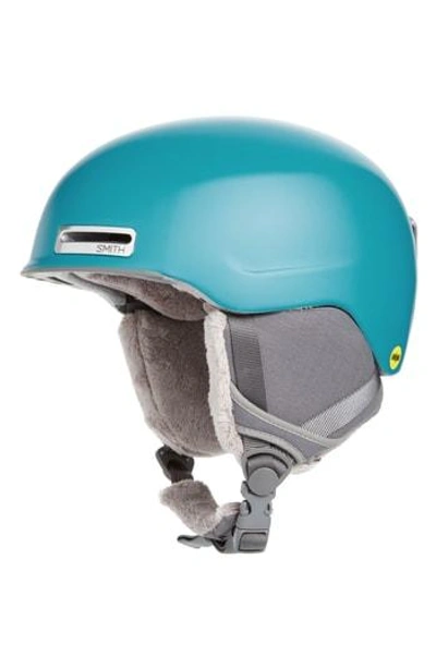 Shop Smith Allure Snow Helmet With Mips - Blue In Matte Mineral