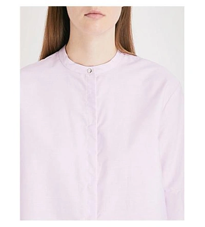 Shop Maje Charly Cotton Shirt In Pink