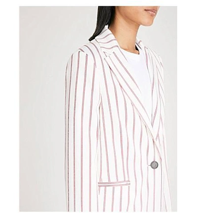 Shop Maje Vimaly Striped Woven Jacket