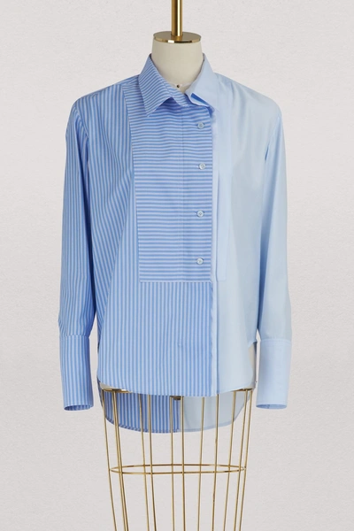 Shop Stella Mccartney Zipped Shirt In 4900 - Sky Blue