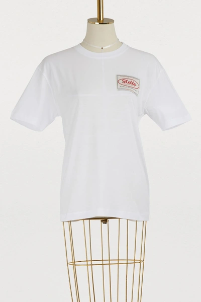 Shop Stella Mccartney Cotton T-shirt In 9000 - Pure White