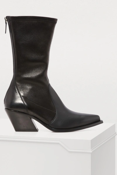Shop Givenchy High Ankle Boots In Black