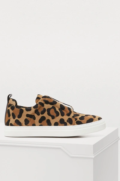 Shop Pierre Hardy Slider Leopard-print Sneakers In Leopard/black
