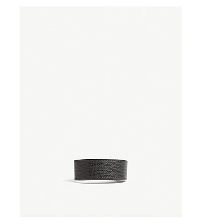 Shop Mulberry Amberley Leather Bracelet In Black