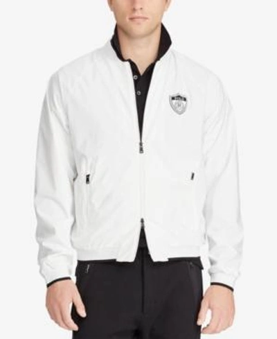 Shop Polo Ralph Lauren Men's P-wing Bomber Jacket In Pure White