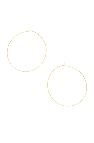 Shop Luv Aj The Capri Wire Xl Hoops In Metallic Gold. In 14k Antique Gold