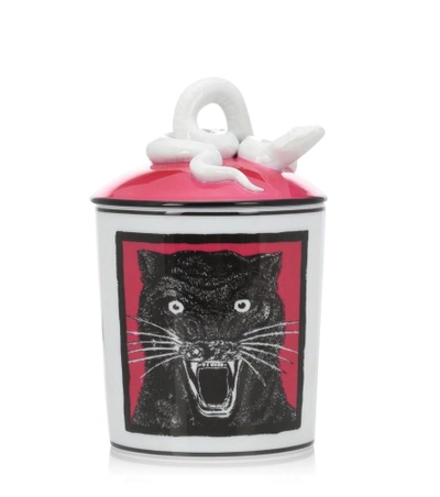 Shop Gucci Esotericum Panther Scented Candle In Multicoloured