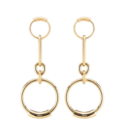 Shop Chloé Reese Drop Earrings In Gold