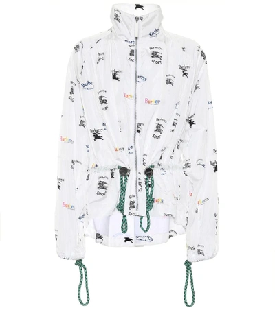 Shop Burberry Triple Archive Jacket In White