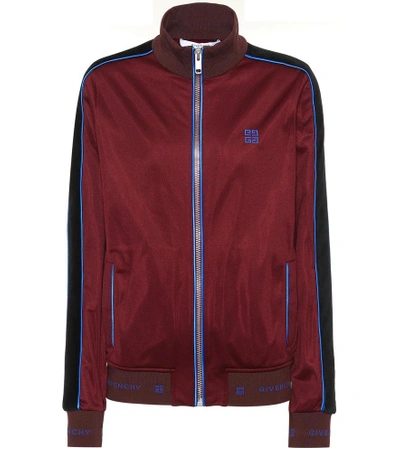 Shop Givenchy Track Jacket In Purple