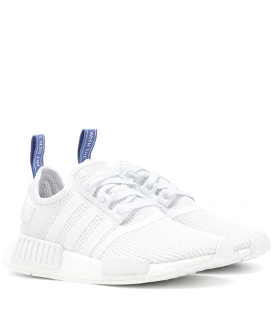 Shop Adidas Originals Nmd R1 Knit Sneakers In White