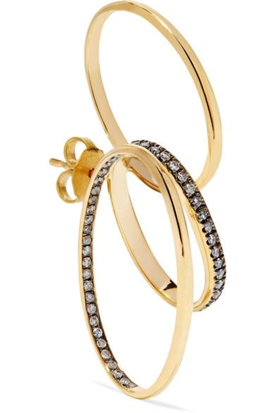 Shop Gaelle Khouri Doxa 18-karat Gold Diamond Earring
