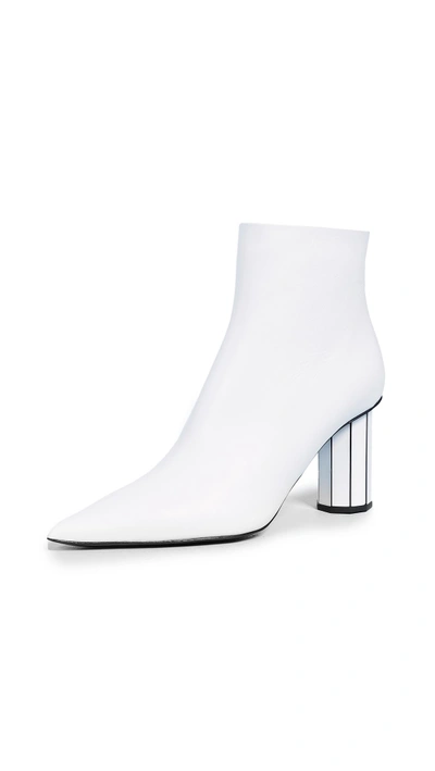 Shop Proenza Schouler Booties With Mirror Heels In White