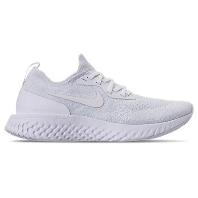 Shop Nike Women's Epic React Flyknit Running Shoes, White