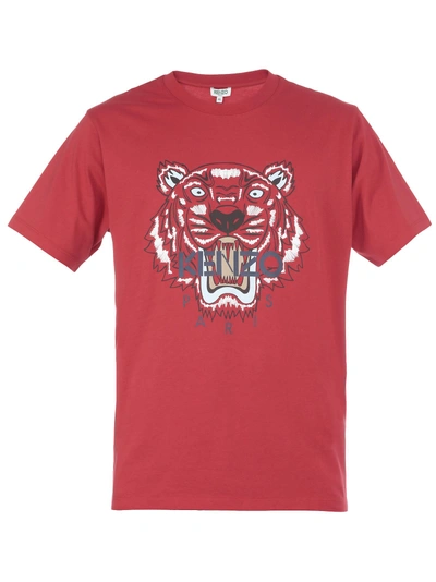 Shop Kenzo Cotton T-shirt In Medium Red