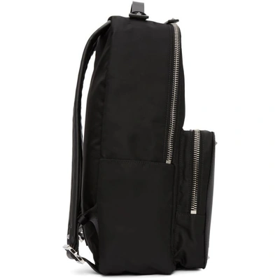 Shop Valentino Black  Garavani 'vltn' Backpack In 0ni Black