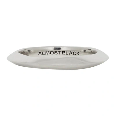 Shop Almostblack Silver Band Ring