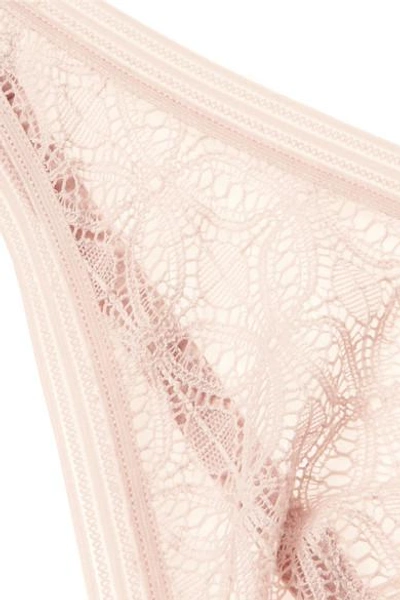 Shop Else Chloe Stretch-lace Soft-cup Bra In Pastel Pink