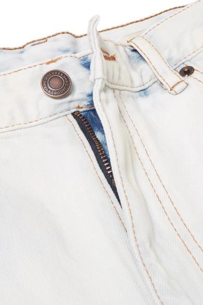 Shop Marc Jacobs Cropped Bleached Boyfriend Jeans In Blue