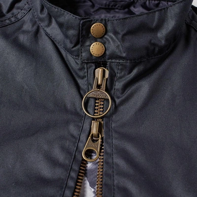Barbour International Steve Mcqueen Merchant Wax Jacket In Blue | ModeSens