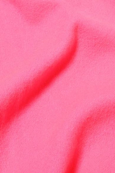 Shop Acne Studios Canada Fringed Wool Scarf In Pink