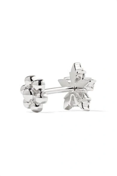 Shop Maria Tash Snowflake 18-karat White Gold Diamond Earring