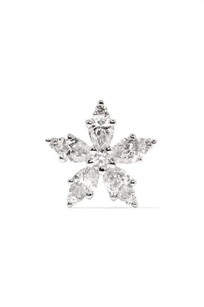 Shop Maria Tash Snowflake 18-karat White Gold Diamond Earring