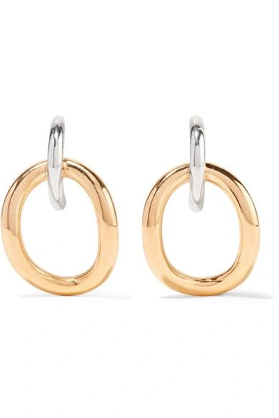 Shop Charlotte Chesnais Inner Naho Gold Vermeil And Silver Earrings