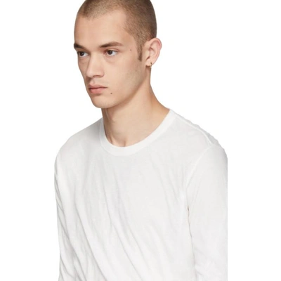 Shop Rick Owens White Long Sleeve T-shirt In 11 Milk
