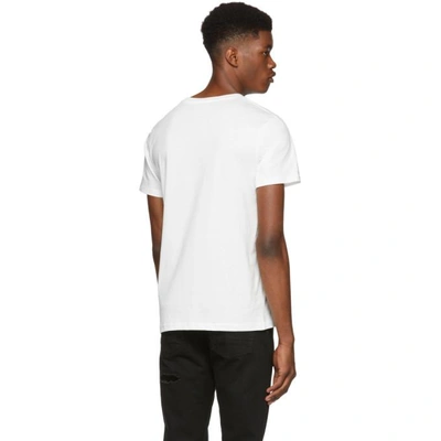 Shop Moschino White Logo T-shirt In A1002 White