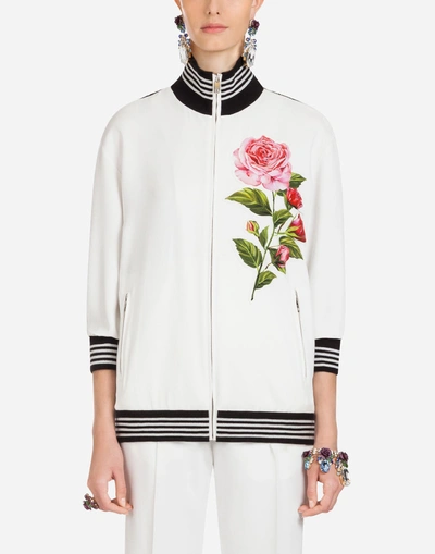 Shop Dolce & Gabbana Cady Sweatshirt In White