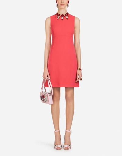 Shop Dolce & Gabbana Wool Dress In Pink