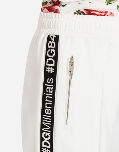 Shop Dolce & Gabbana Cady Jogging Pants In White