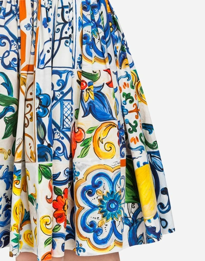 Shop Dolce & Gabbana Majolica-print Sundress In Majolica Print