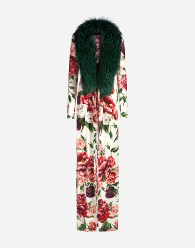 Shop Dolce & Gabbana Coat With Fur Collar