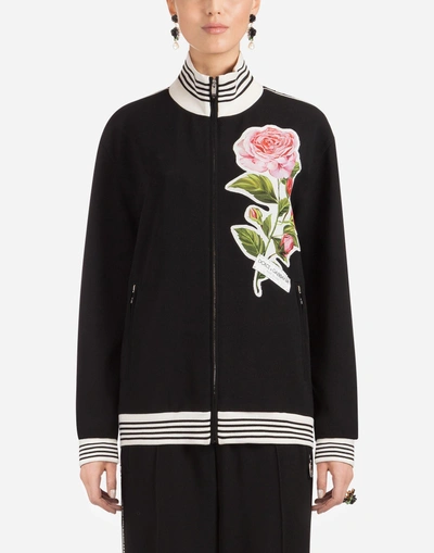 Shop Dolce & Gabbana Cady Sweatshirt In Black