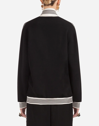 Shop Dolce & Gabbana Cady Sweatshirt In Black