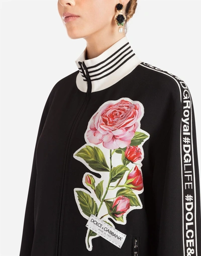 Shop Dolce & Gabbana Cady Sweatshirt In Black