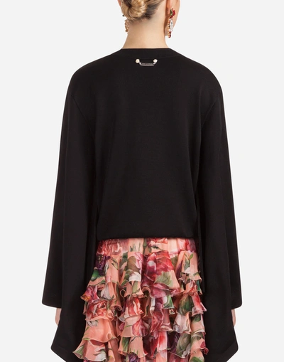 Shop Dolce & Gabbana Cotton Sweatshirt In Black