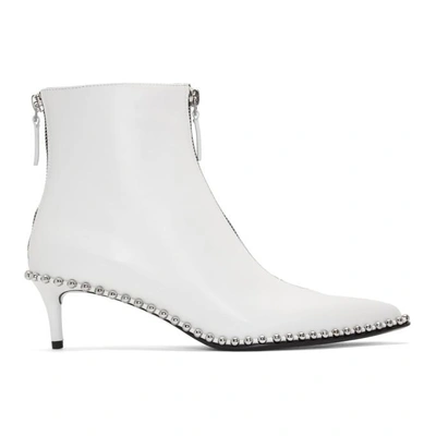 Shop Alexander Wang White Eri Low Boots